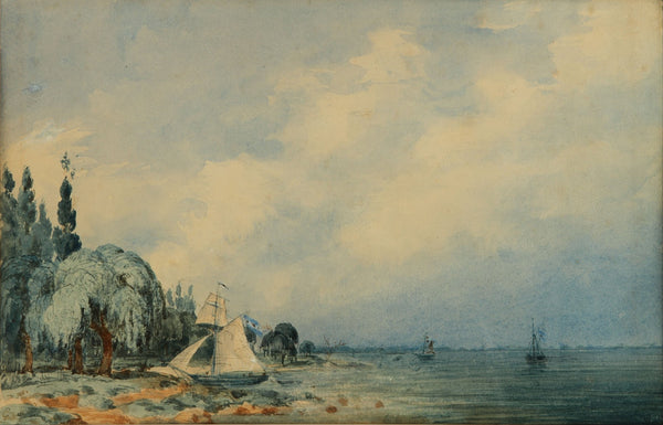 Paisaje de la costa San Isidro between 1840 and 1870
