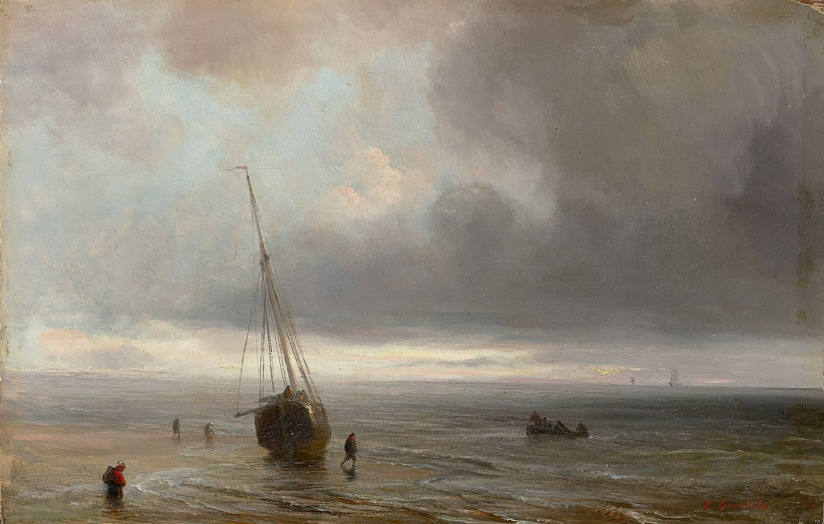 Beach scene after 1866 67