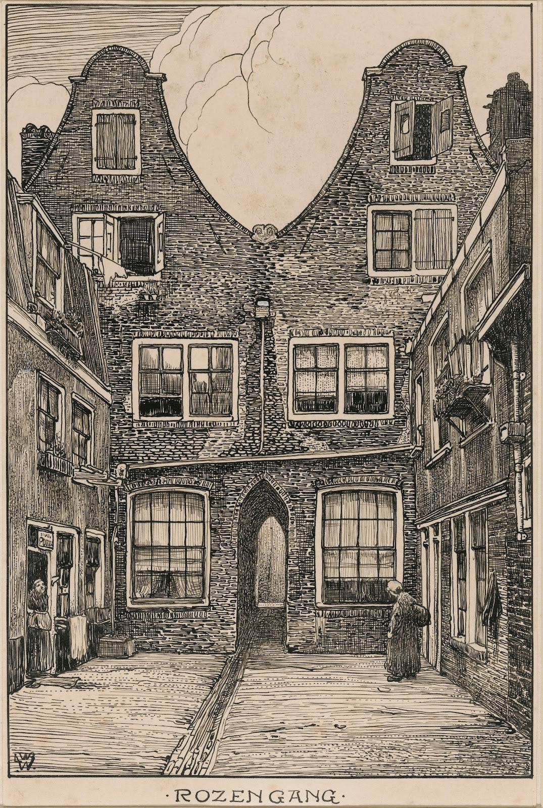 De Rozengang te Amsterdam 20th century