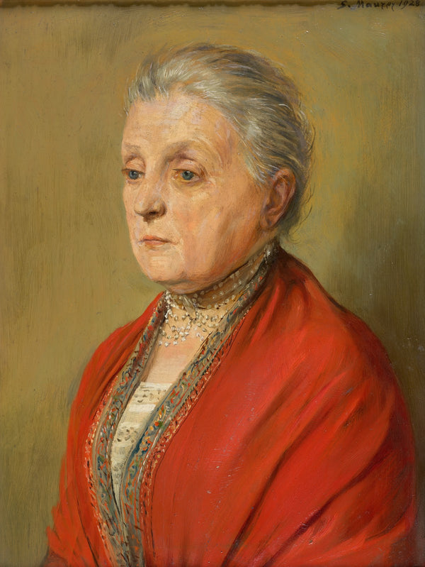 Bildnis Luise Maurer erste Gattin des Künstlers 1928