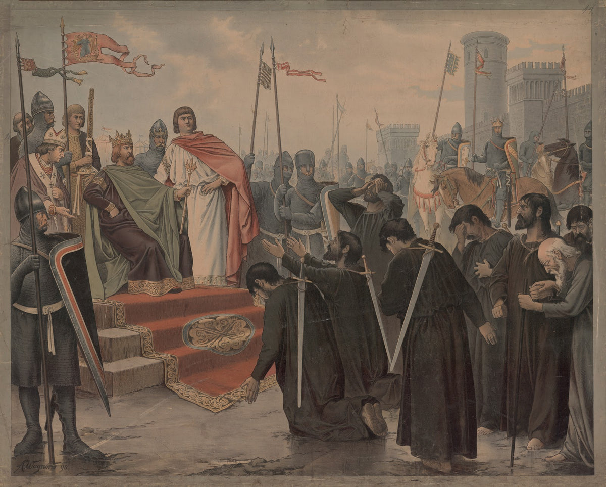 Frederick Barbarossas destruction of Milan 1162 19th century