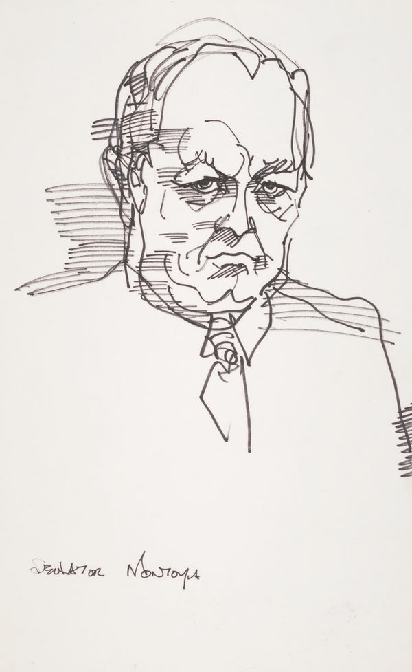 Senator Joseph M Montoya a member of the Senate Watergate Committee 1973