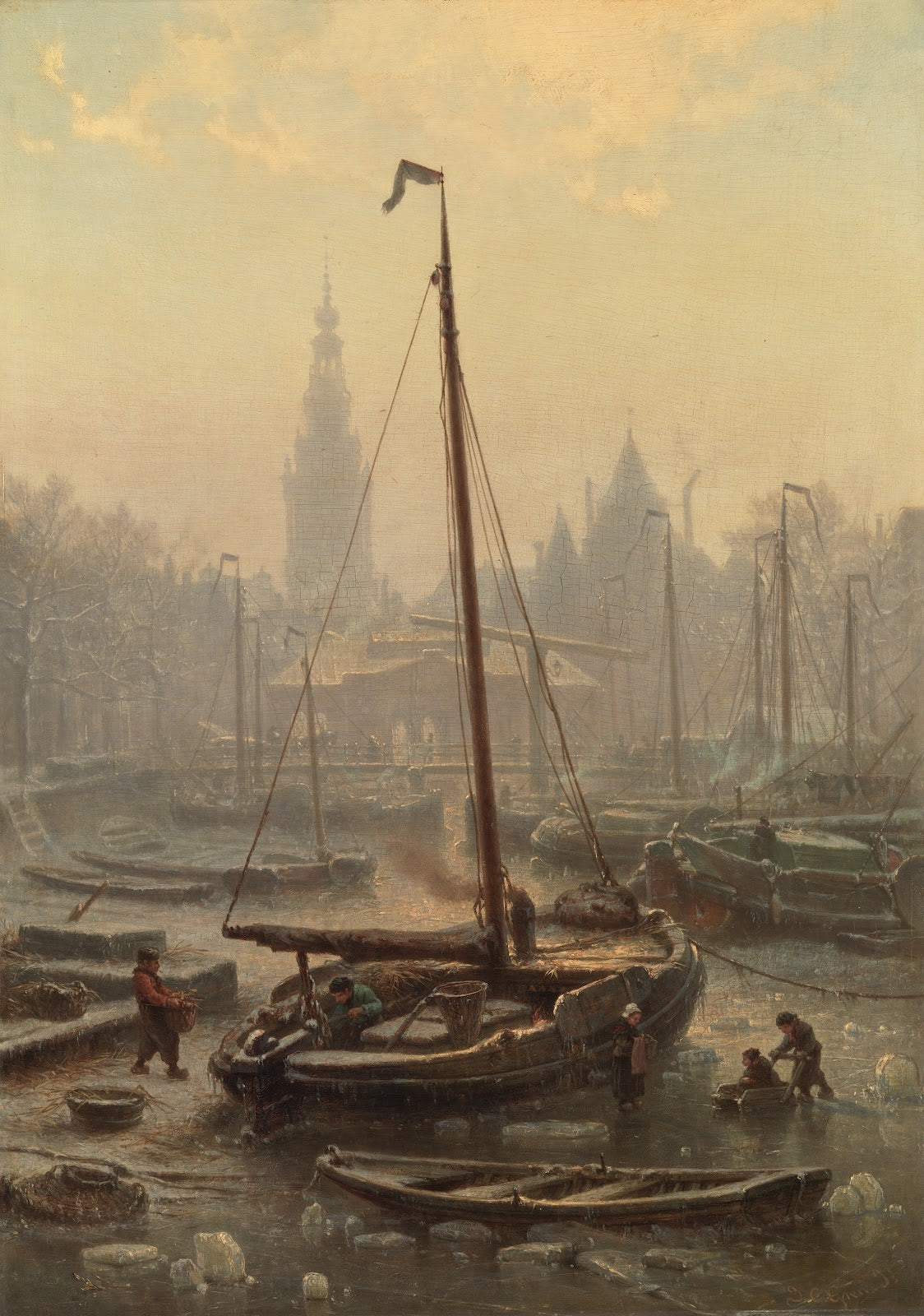 The Nieuwmarkt in foggy weather 1852  1891