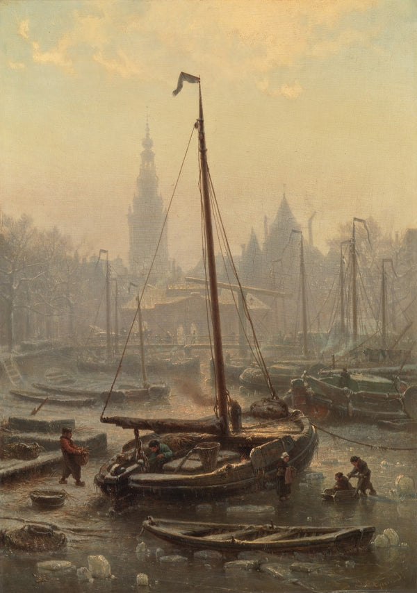 The Nieuwmarkt in foggy weather 1852  1891