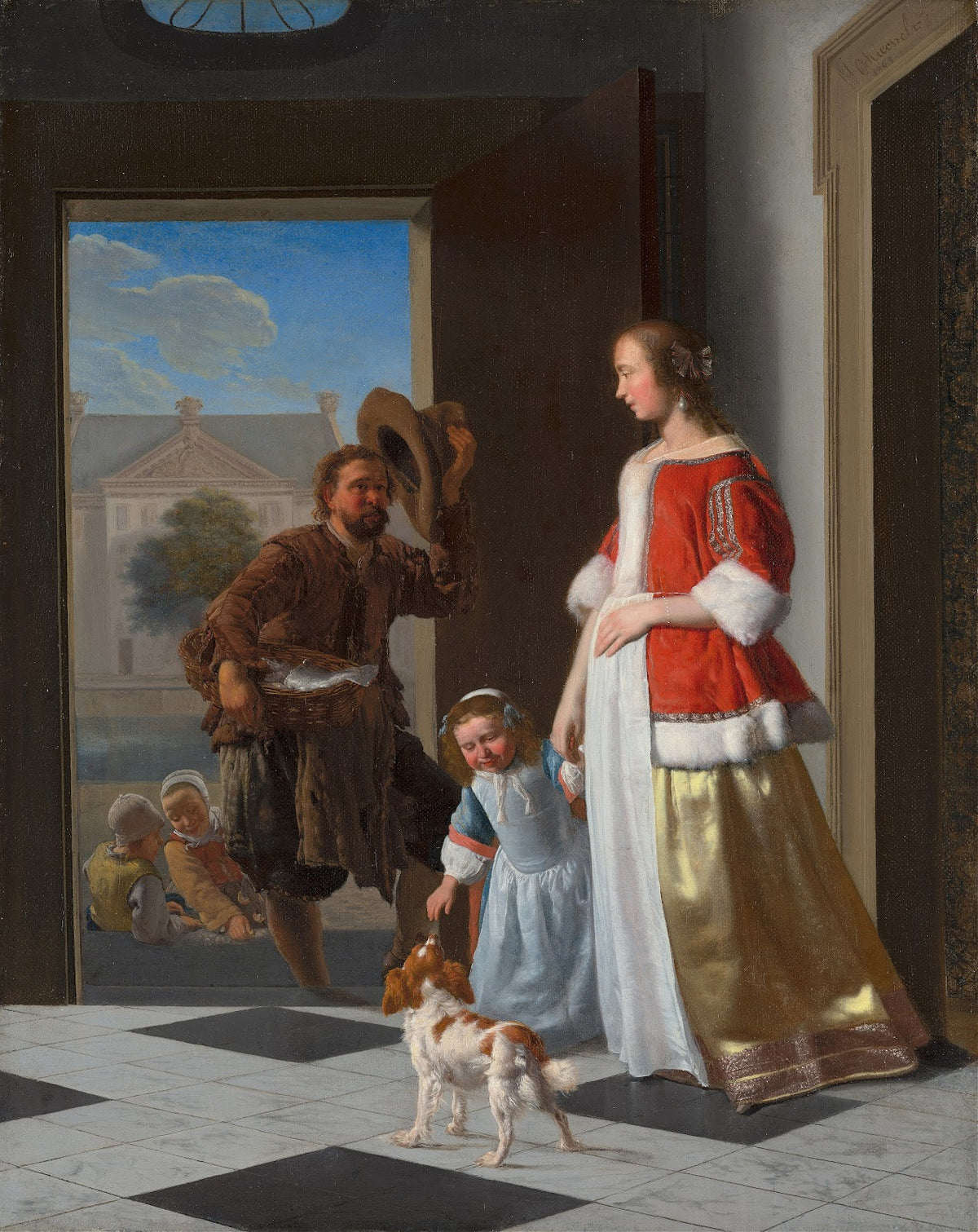 A Fishmonger at the Door 1663