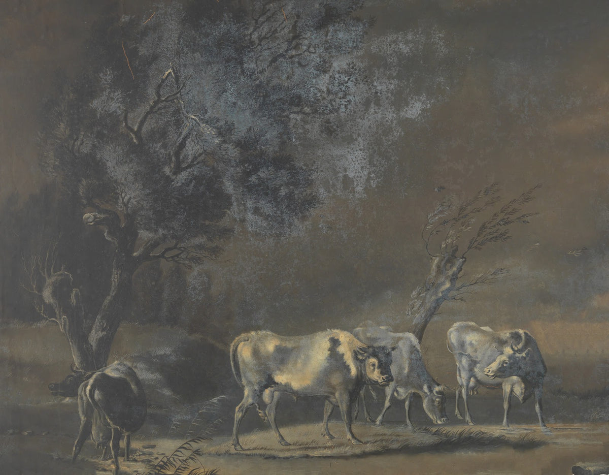 Landscape with cows 19th century