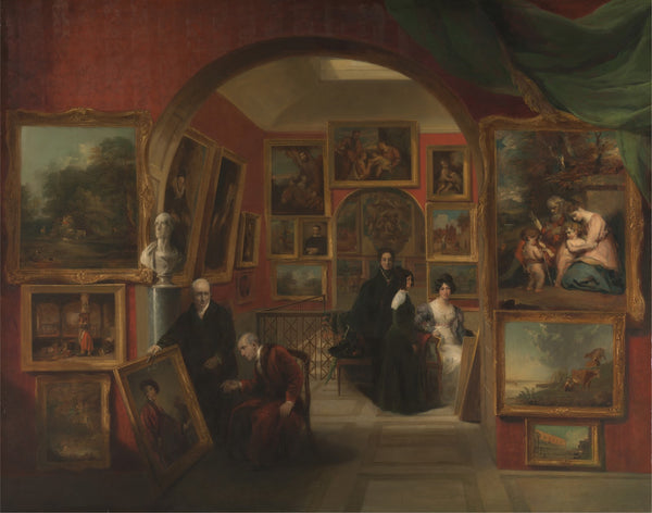 The Interior of the British Institution Gallery 1829