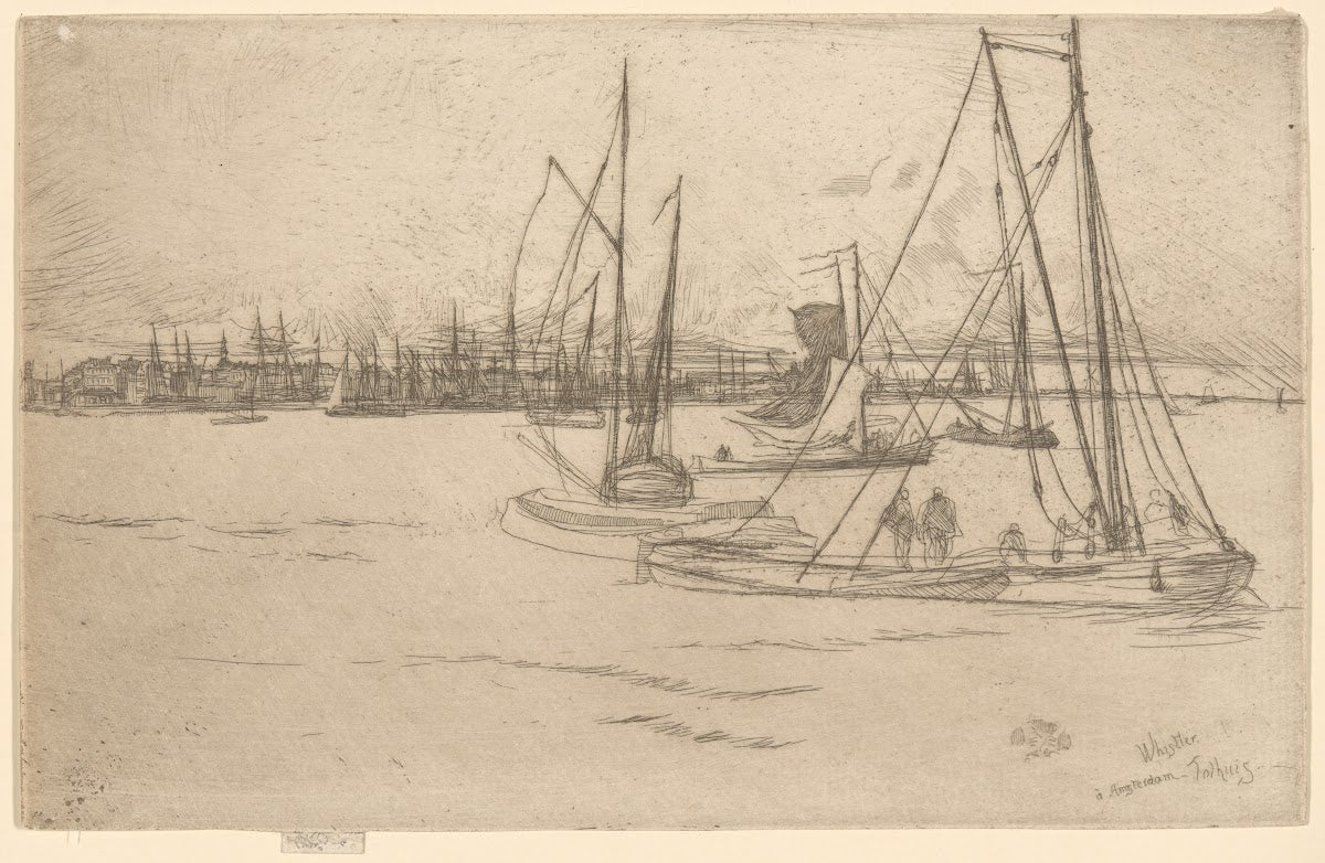 Amsterdam from the Tolhuis after 1870