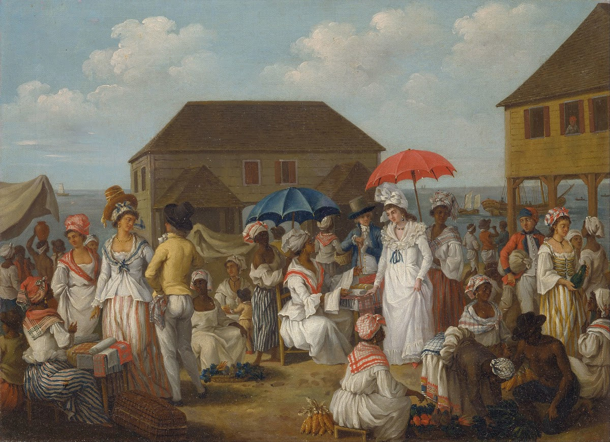 Linen Market Dominica circa 1780