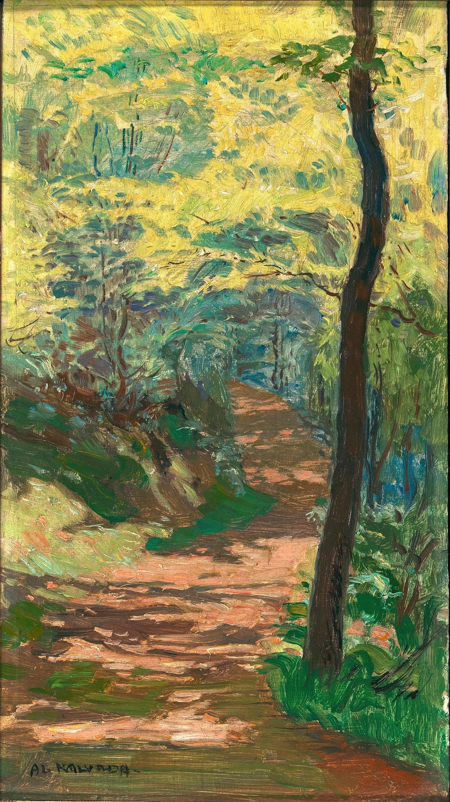 A Forest Path near Krivolat 1916