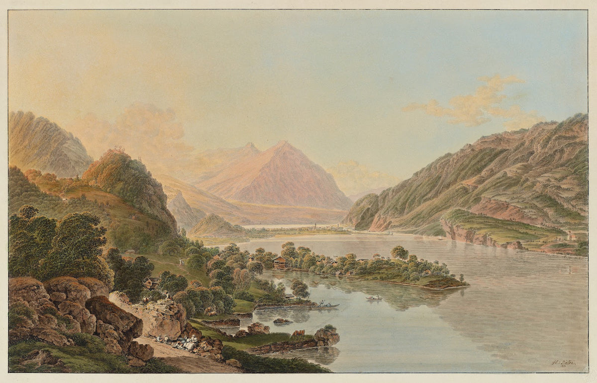 Vûe prise à Iseltwald sur le lac de Brientz 1915 1945