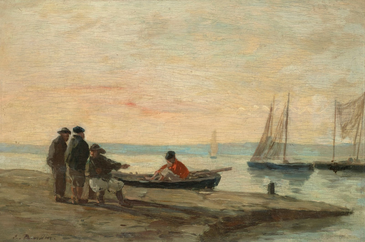 Port aux environs dHonfleur circa 1854 1857