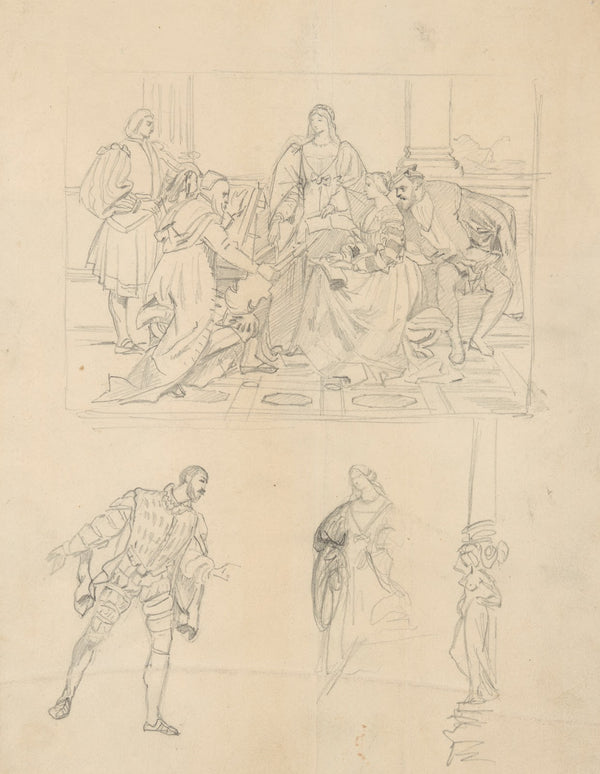 Koncert renesansowy szkic kompozycji 1857