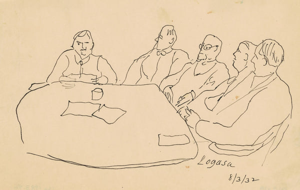 Men at a Table 1932