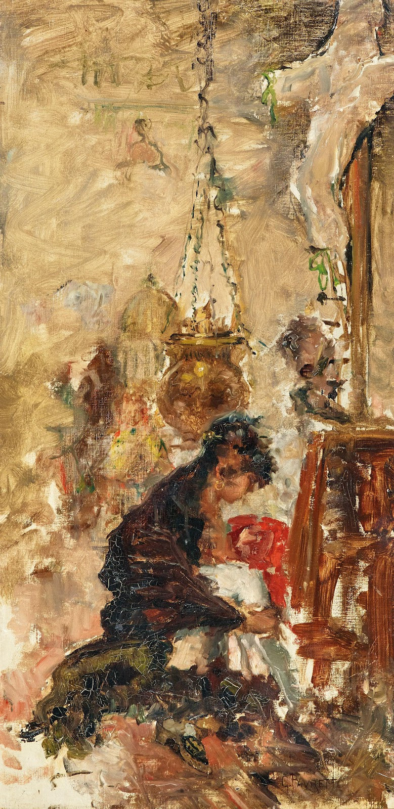 In a Church study c 1880