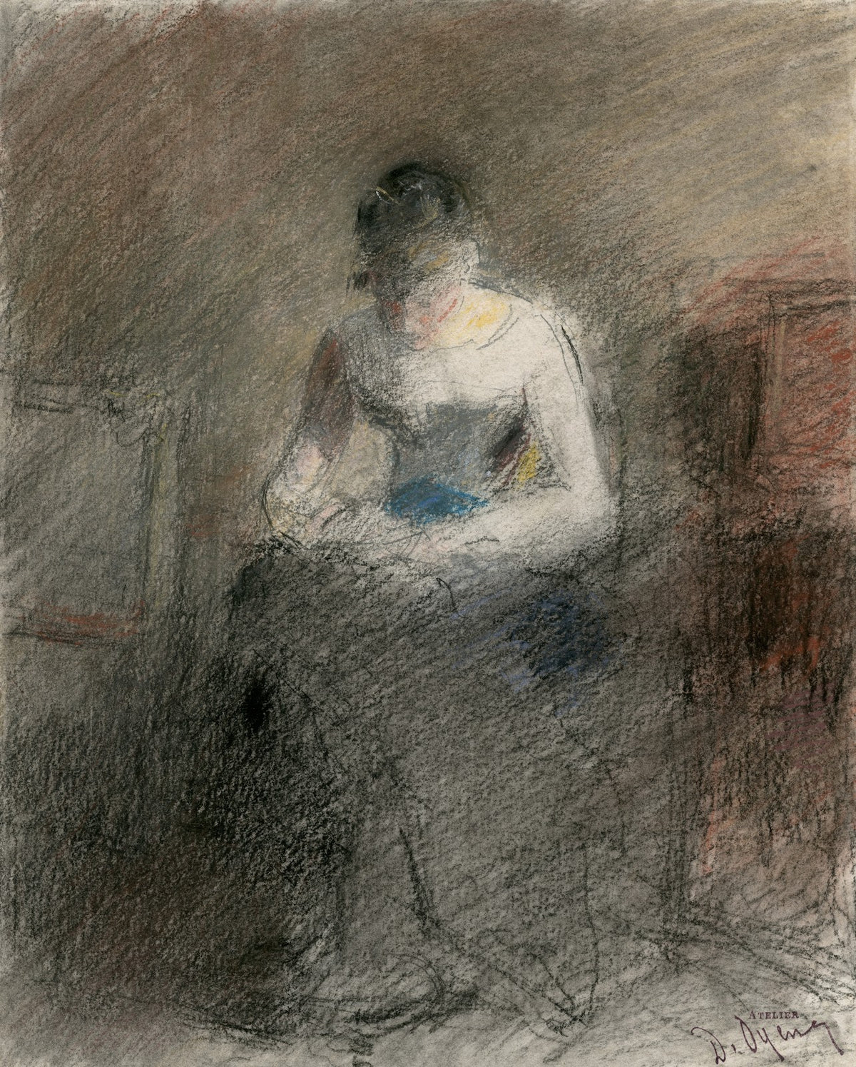 A seated woman 20th century