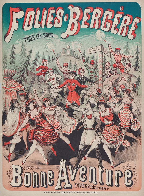 Folies Bergere Tous Les Soirs Bonne Aventure Divertissement 1880 1881