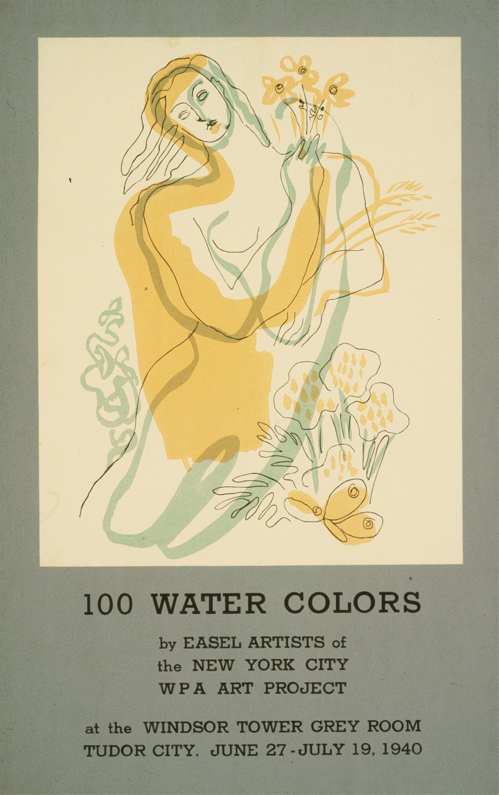 100 water colors by easel artists of the New York City WPA Art Project 1940