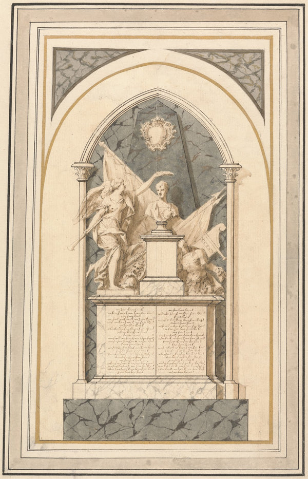 Admiral Vernons Monument in Westminster Abbey ca 1763