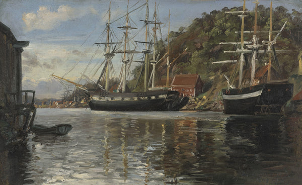 From the Harbour in Arendal 1848