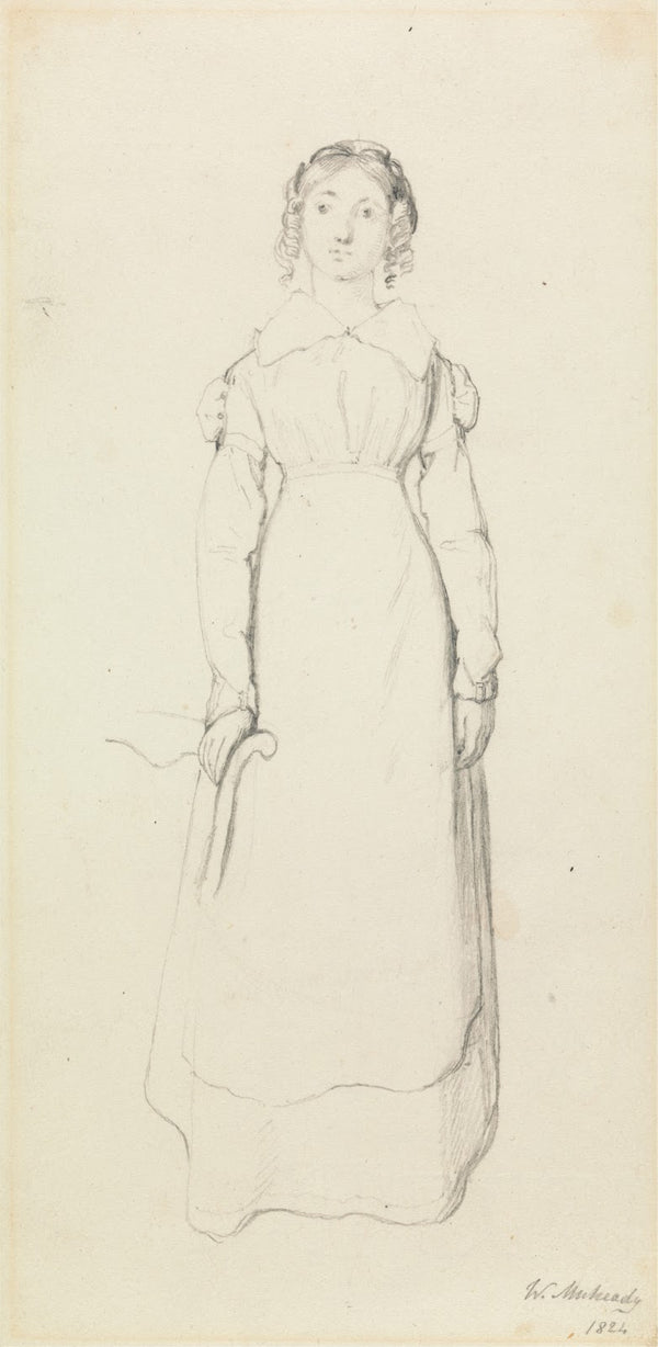 Woman with Ringlets Standing 1824