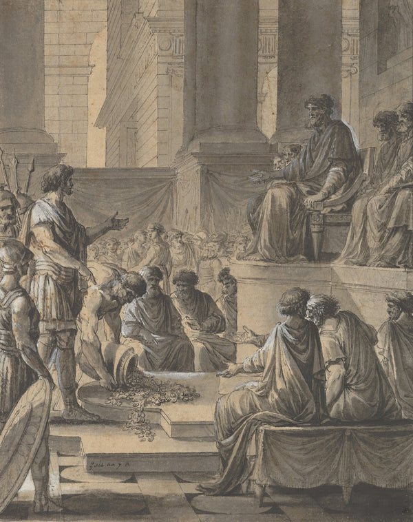 Hannibal Before the Senate in Carthage 1798 99