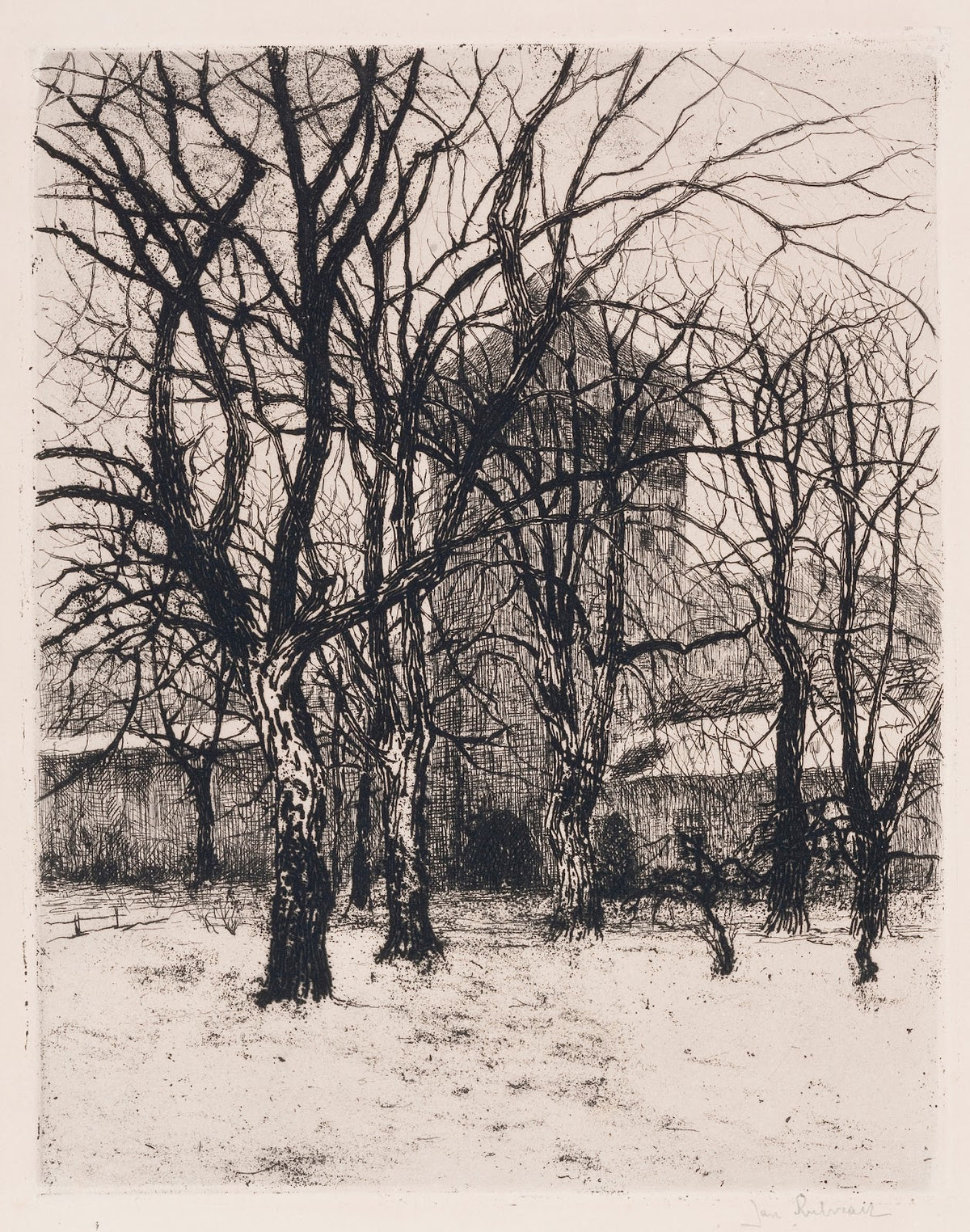 Planty krakowskie koło Bramy Floriańskiej 1908