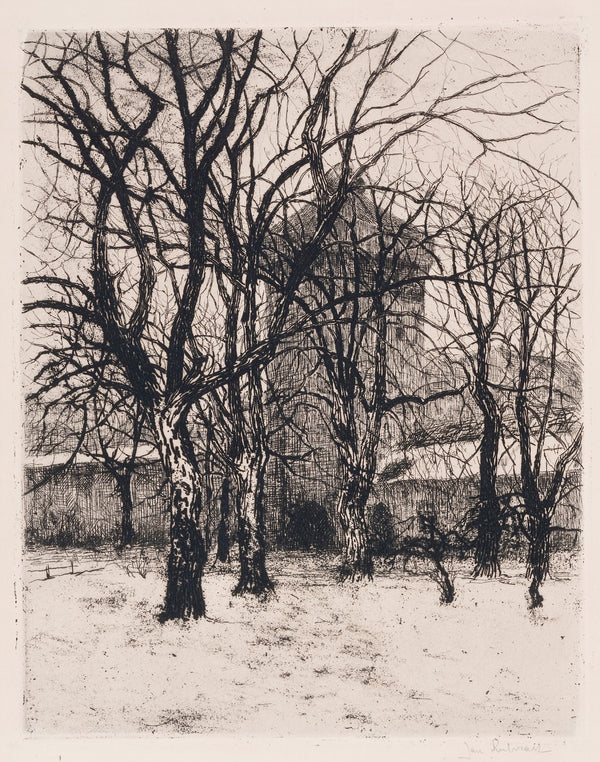 Planty krakowskie koło Bramy Floriańskiej 1908