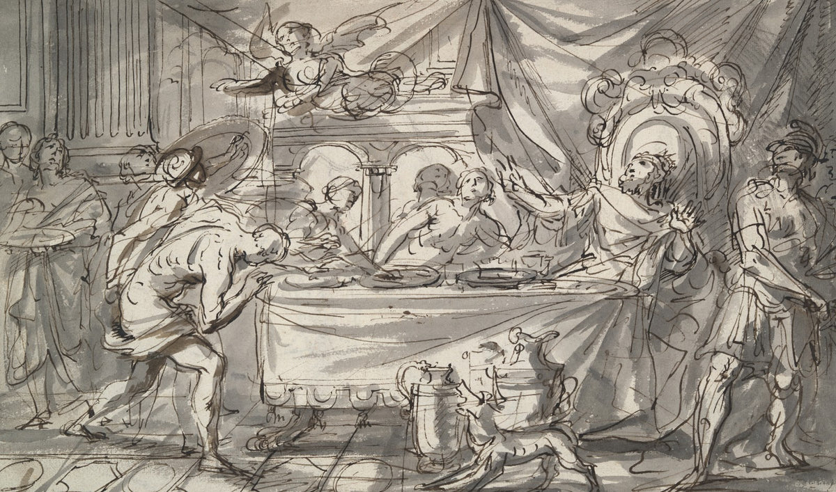 King Phineus Harassed by theHarpies 17thcentury