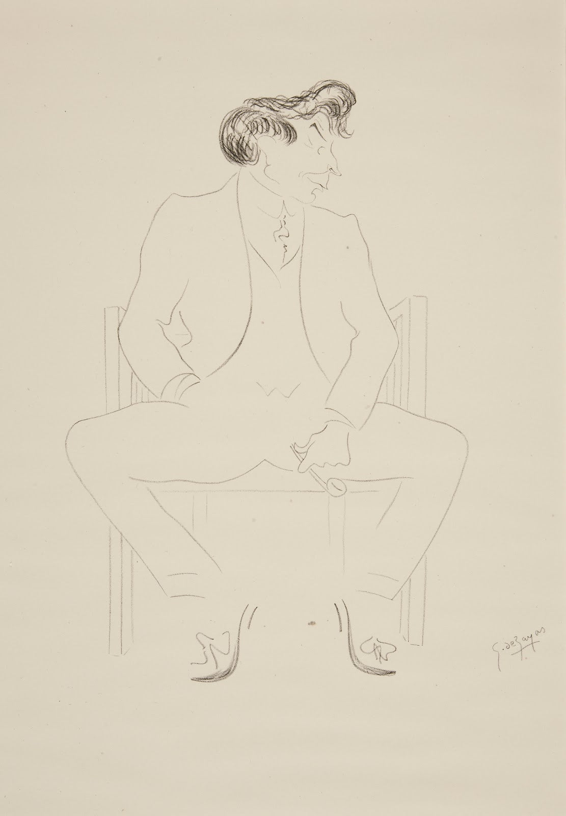 Caricature of Albert Gleizes 1919