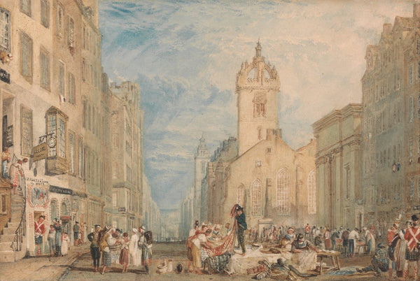 High Street Edinburgh ca 1818