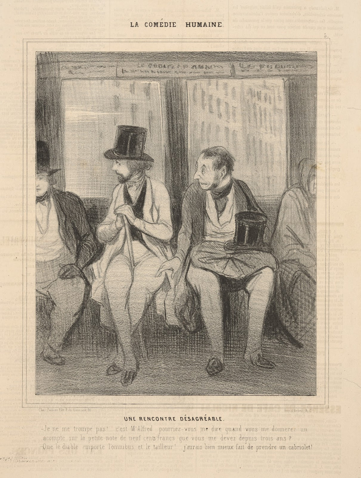 An unpleasant encounter 1843