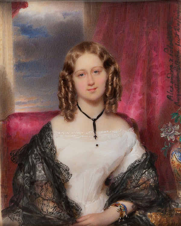 Portret Aleksandry zPotockich Augustowej Potockiej 1818 1892 1840