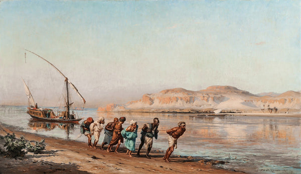 Towing On The Nile 1875