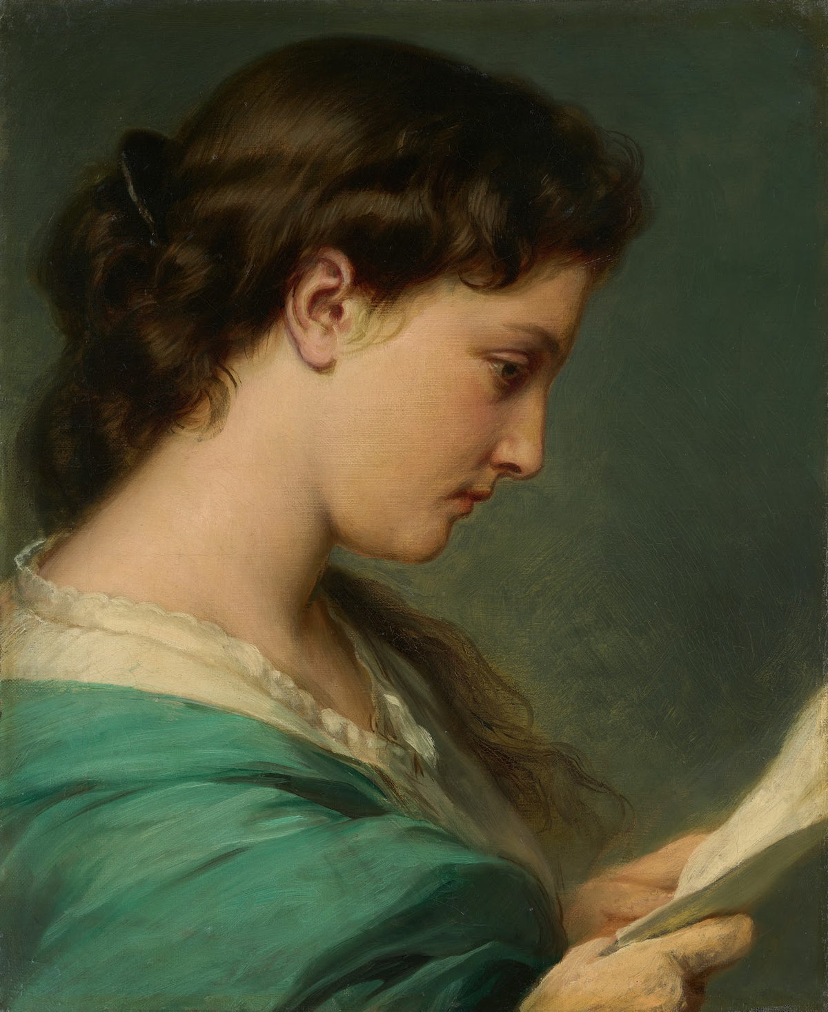 Woman Reading a Letter 1860