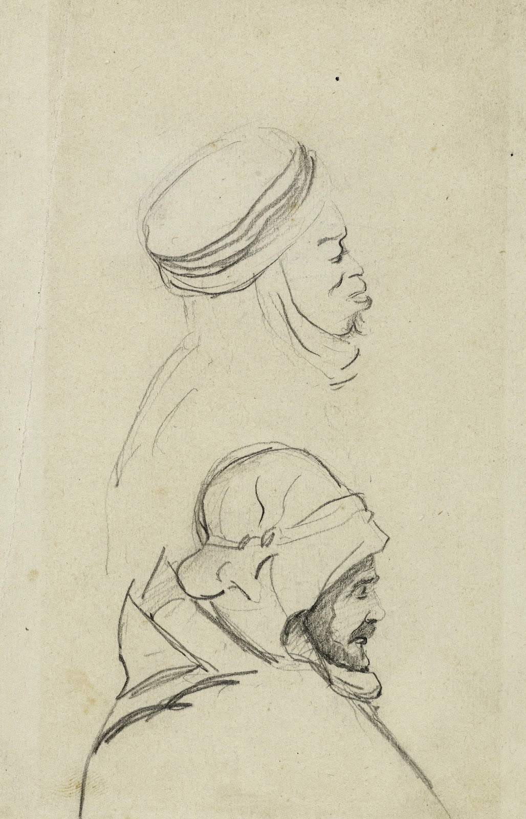 Deux têtes darabes de profil vers la droite 1896