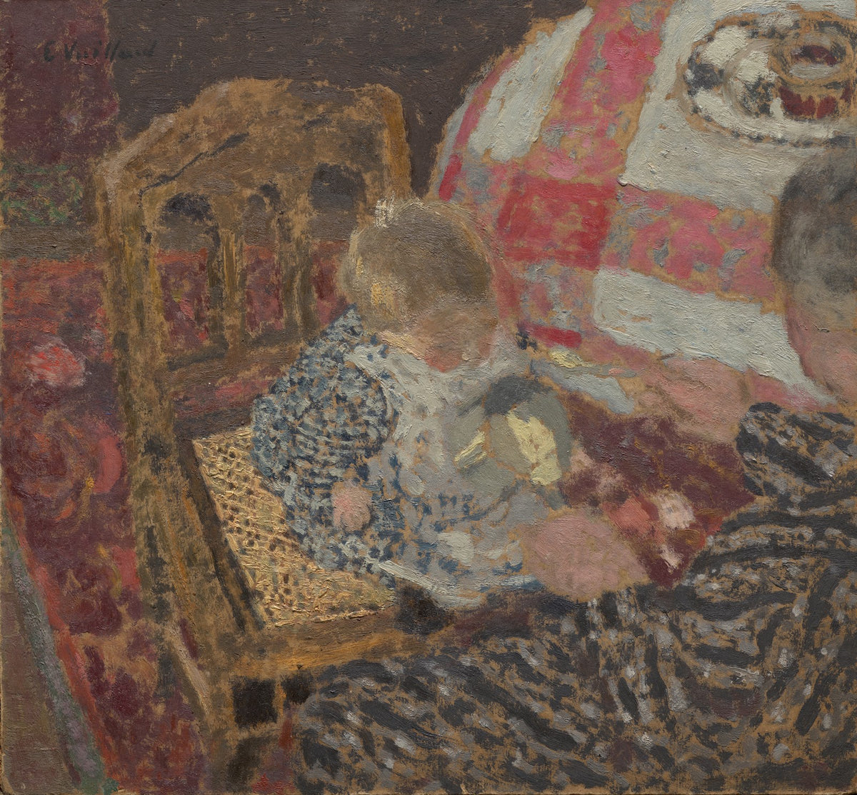 Luncheon Annette and Her Grandmother 1899