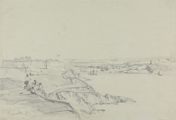 The Royal Citadel and Cattewater Plymouth 1842