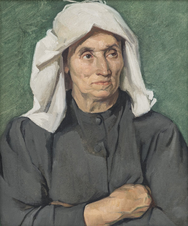 Die Bäuerin mit dem Kopftuch 1918