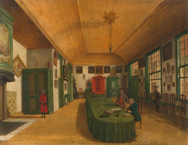 The Hall of the Artistic Society Kunst wordt door Arbeid verkregen Art is Acquir