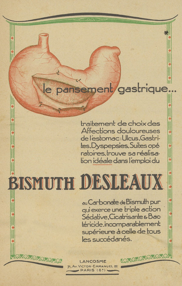 Bismuth Desleaux 1910 1950