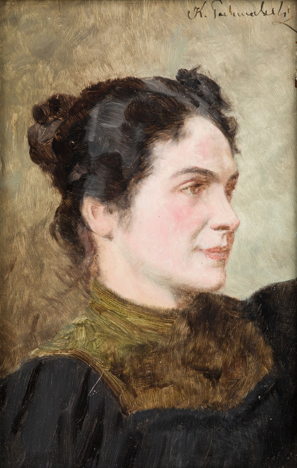 Portrait of a Smiling Lady 1885