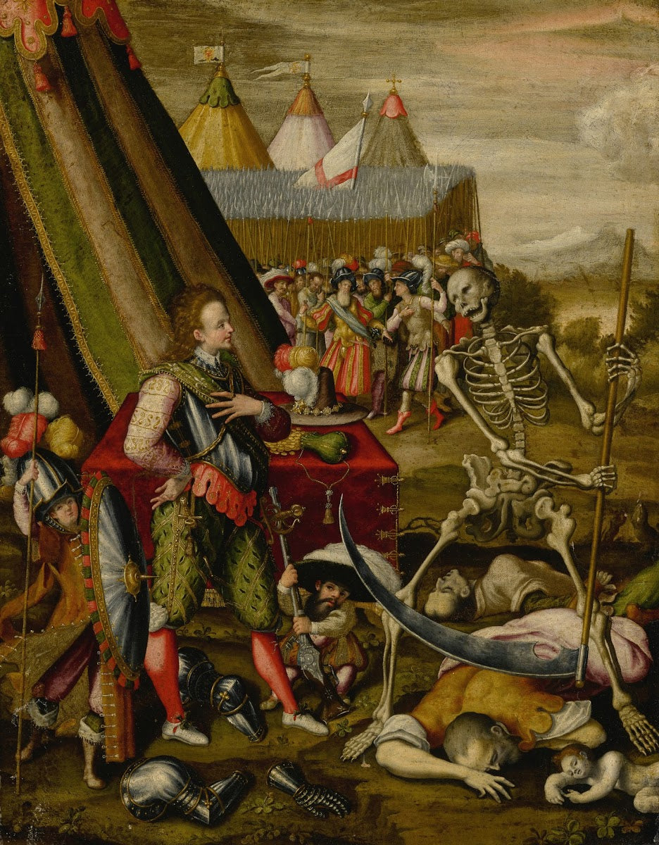 The Dialogue of the Prince with Death Allegory of the Horrors of War