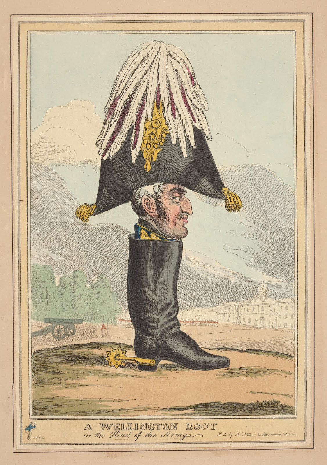 A Wellington boot  or head of the army 1827