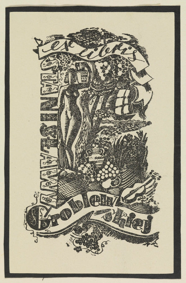 Ex libris Stanisławy Groblewskiej 1944