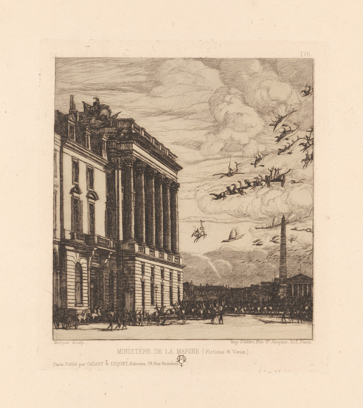 Ministère de la marine Fictions  voeux 1865