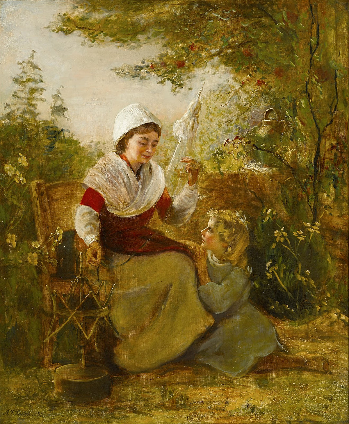 A portrait of a mother and child 1891