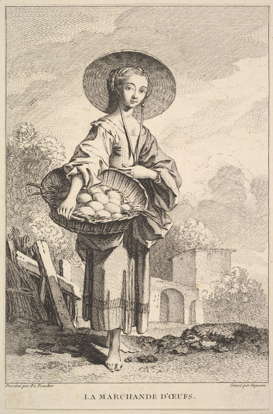 The Egg Merchant After François Boucher 17411763