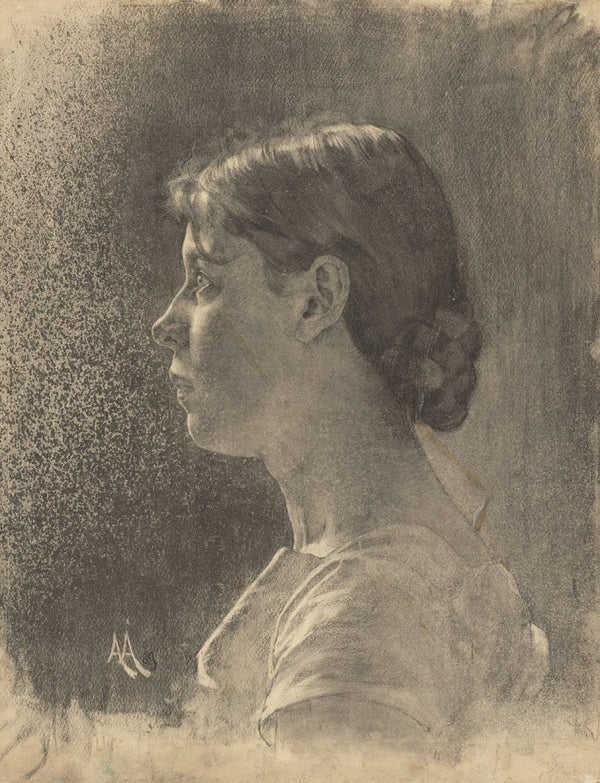 Štúdia hlavy mladej ženy 18901895