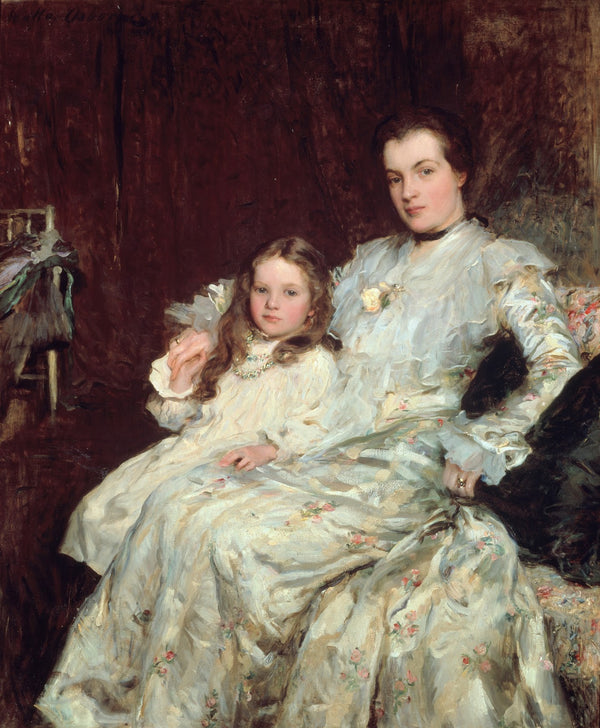 Portrait of Mrs Chadwyck Healey and her Daughter 1900